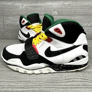 Nike Air Mens Size 9.5 Trainer SC 2 II Jamaica Rasta Pine White Black Green - Picture 1 of 19