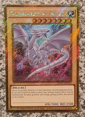 Yugioh Blue Eyes White Dragon MVP1-DEGV4 Limited Edition Gold Secret Rare MINT - Bild 1 von 4
