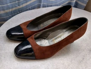 Vintage suede brown women's shoes by Attica physio-fit, Italy, size 39 - Picture 1 of 6