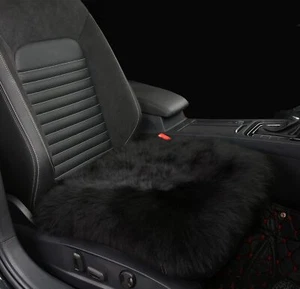 Premium Wholehide Sheepskin Cover, Ultra-Soft Natural Long Wool, 18x18 Inches... - Picture 1 of 6
