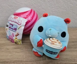 Zuru Snackles Series 1 - HUGH The Hippo W/ Cinnabon 5" Soft Collectible Plush - Picture 1 of 5