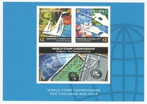 SINGAPORE 2002 GLOBAL CITY (LEISURE & LIFESTYLE) AMERICAN EXPRESS SOUVENIR SHEET - Picture 1 of 1