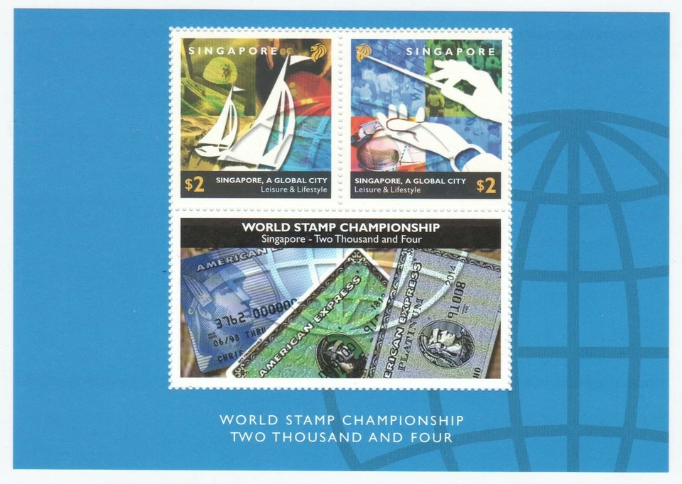 SINGAPUR 2002 GLOBAL CITY (OCIO Y ESTILO DE VIDA) HOJA DE RECUERDO AMERICAN EXPRESS Foto 1 de 1