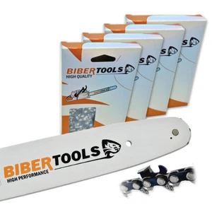 4 Sägeketten + Schwert 30cm 3/8"LP 1,3mm 44TG f. Stihl MSE 180 180C - Bild 1 von 5