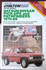 Chilton 6816 Service Repair Manual 1970-89 Datsun/Nissan Pick-Ups & Pathfinders - Picture 1 of 11