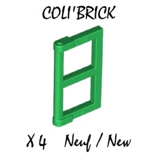 Lego 60608 - 4x Fenêtre / Window 1x2x3 Pane - Vert / Green - NEUF - Foto 1 di 1