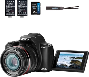64MP Digital Camera with 4K Video, 12X Optical Zoom, Flip Screen & Wifi - Picture 1 of 12