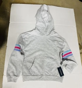 Ideology Fleece Girls Hoodie S 7/8 Gray Front Pocket New - Picture 1 of 7