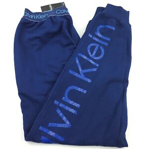 Calvin Klein Air FX Tech Lounge Pajama Pants Mens Size XL Blue Cotton CK