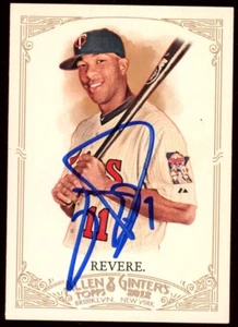 Ben Revere Signed 2012 Topps Allen & Ginters #125 Card Auto Minnesota Twins - Picture 1 of 2