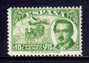 SPAGNA — SCOTT C118 — 1954 FRANCOBOLLO GIORNO POSTA AEREA — NUOVO DI ZECCA — SCV $25 - Foto 1 di 2