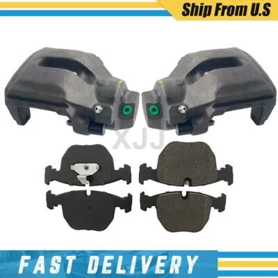 Front Left Front Right Brake Calipers & Metallic Pads For 1997-2000 BMW 540i - Image 1 of 4