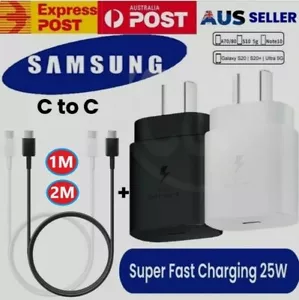 Genuine Samsung 25W Super Fast Wall Charger USB-C For S22+ S23 Ultra Z FOLD 4 3 - Picture 1 of 18