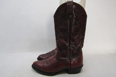 Botas vaqueras de cuero rojo envejecido Ariat para hombre talla 9,5 EE Foto 1 de 4
