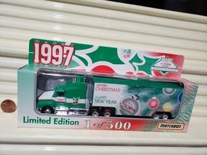 MATCHBOX CY113A "MERRY CHRISTMAS" 1997 FORD AEROMAX Transporter 500 Made NuBoxed - Picture 1 of 5