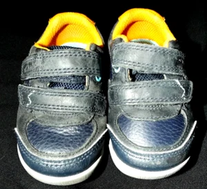 ZAPATILLAS DEPORTIVAS NIÑOS CLARKS INFANT UK 31/2 G EU 19 US 4 CUERO AZUL GANCHO Y BUCLE - Imagen 1 de 6