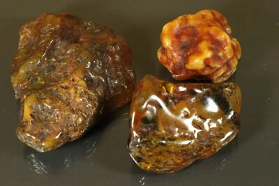 Natural OLD Kaliningrad 66,1gr. cognac reddish Baltic Amber Nugget Stones D325 - Image 1 of 4