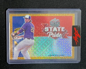 1/1 Pre-Production Proof 2021 Leaf Metal Draft State Pride Gavin Williams - Picture 1 of 2