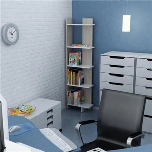 Decorotika AL67BCB04 67 x 18 x 9 in. Alice Accent Corner Unit Bookcase - Cordoba - Picture 1 of 1