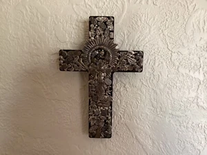 Wooden Milagro Cross 12” X 8” X2” Hand Made USA - Picture 1 of 12