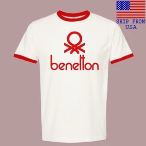 Benetton Racing Men's Ringer Red Size S-3XL - Picture 1 of 1