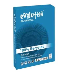 1 Ream / 250 Sheets Evolution Business A4 Recycled Paper 120gsm White + Free 24h - Picture 1 of 24