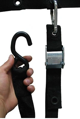 Heavy Duty S-HOOK  Hardware Strap Kit (Set of 2) | By Gladiator Cargo Gear (ASH) - Image 1 of 3