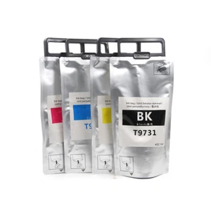 Paquete de 4 bolsas de tinta compatibles con Epson Workforce PRO C869 C869R serie - Imagen 1 de 8