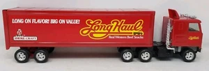 1980s Ertl 19" COE Semi Truck Trailer Steel SMOKE CRAFT Real Western Beef Snacks - Bild 1 von 24