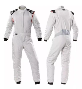 Nuevo Traje de Carreras de Kart para Hombres Ajuste Personalizado CIK FIA Nivel 2 Aprobado Color Blanco - Imagen 1 de 4