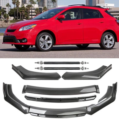 For 2003-2014 Toyota Matrix Front Bumper Lip Splitter Chin Spoiler Carbon Fiber - Image 1 of 4