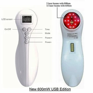 Kaltlasertherapie Körperschmerzlinderung 600mW weiche Heilung Lazer Gerät haustierfreundlich - Bild 1 von 8