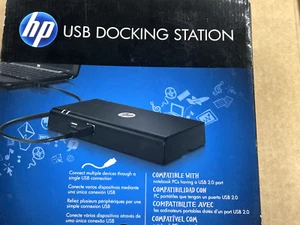 Estación de Acoplamiento HP USB 2.0 4x USB 2.0 / 1x DVI-I / 1x LAN AY052UT#ABA Nueva - Imagen 1 de 1