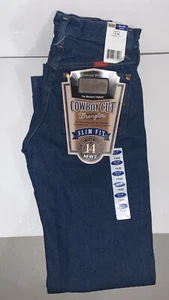 New Wrangler Cowboy Cut 14MWZ Original Fit Jeans Rigid Indigo Men's Sizes - Picture 1 of 4