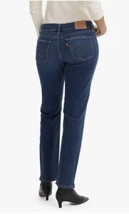Levi's Classic Straight Jeans Womens 16 Short 36x27 Medium Wash Mid Rise NWT $59 - Picture 1 of 7
