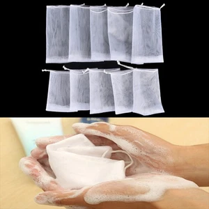 5Pcs Soap Blister Mesh Double-layer Soap Net Foaming Net Easy Bubble Mesh Bag TM - Picture 1 of 14