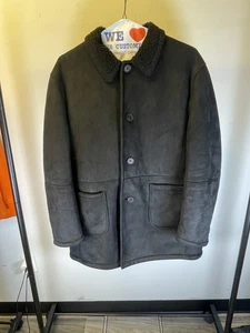 Abrigo vintage de lana y cachemir negro para hombre Lauren Ralph Lauren - Imagen 1 de 8