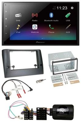 Pioneer USB Bluetooth DAB 2DIN Lenkrad Autoradio für Fiat Stilo 2005-2007 - Bild 1 von 4