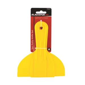 3 Pcs Plastic Putty Knife Set - Scraper Spackle Tools Durable Ergonomic Handle - Picture 1 of 9