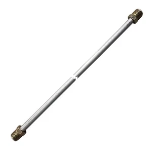 5/16" Fuel Line 50 Inch OE Zinc Steel 1/2-20 Tube Nuts 45 Degree Double Flare - Picture 1 of 9