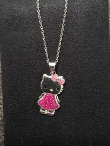 Vintage Hello Kitty Sterling Silber 925 Strass Hänger Anhänger von SANRIO - Bild 1 von 6