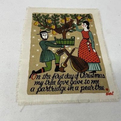 Robert Darr Wert Mid-Century RARE Screenprint on Linen GLORY TO GOD IN.... - Image 1 of 3