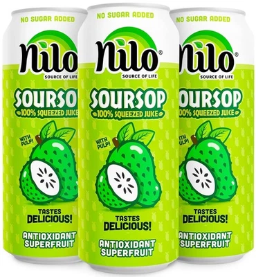 NILO Soursop Juice | 100% Real Guanabana 16.57 Fl Oz (Pack of 12) - Image 1 of 4