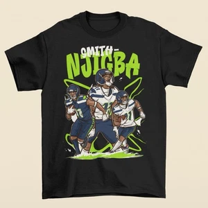 Camiseta de fútbol americano Jaxon Smith-Njigba estilo dibujos animados Seattle - Imagen 1 de 7