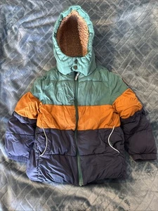 Fat Face Children’s Padded Quilted Rain Jacket With Hood , Fleece Lined, Age 6-7 - Picture 1 of 8