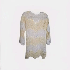 Vestido Anthropologie Yoana Baraschi Crochet Encaje S CottageCore Fairy Core Novia - Imagen 1 de 6