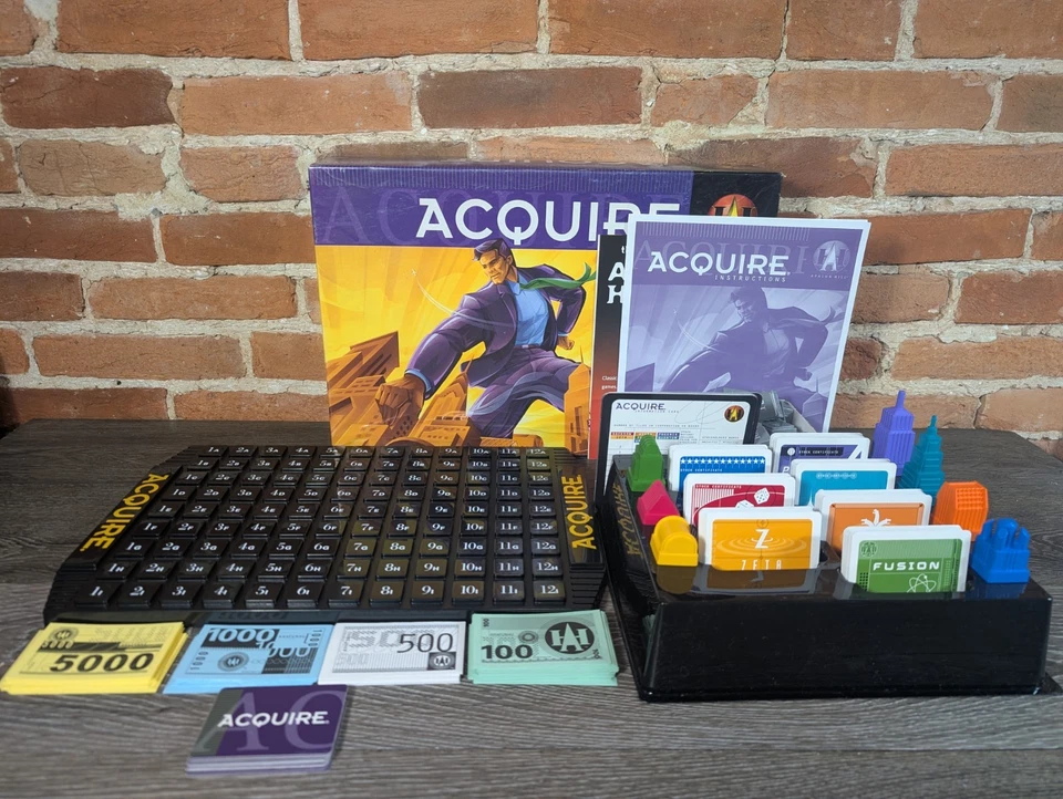 Avalon Hill Adquiere Estrategia Juego de Mesa de Adquisiciones Corporativas 1999 COMPLETO  Foto 1 de 4