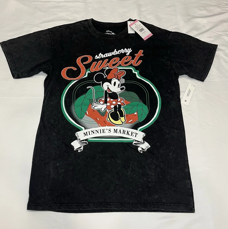 Minnie Mouse Strawberry Disney Vintage Retro Tee Shirt Womens XL