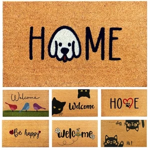 Home Dog - 29"x17" - Coir Door Mat with Heavy Duty Backing - Welcome Mats for... - Picture 1 of 7