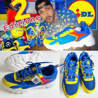 🔝LIDL Limited EDITION Schuhe Sneaker SECOND EDITION 2 ORIGINAL Gr.43 UK9 - Bild 1 von 4